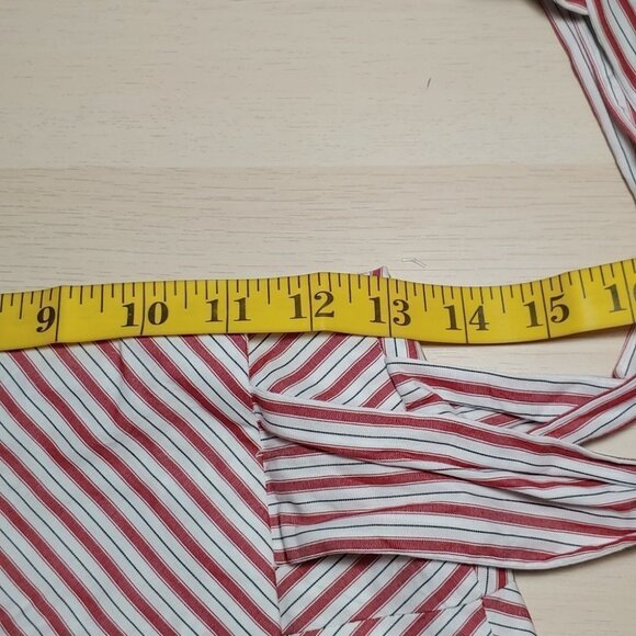 ZARA Stripes pleated bow wrap mini skirt - Picture 8 of 14